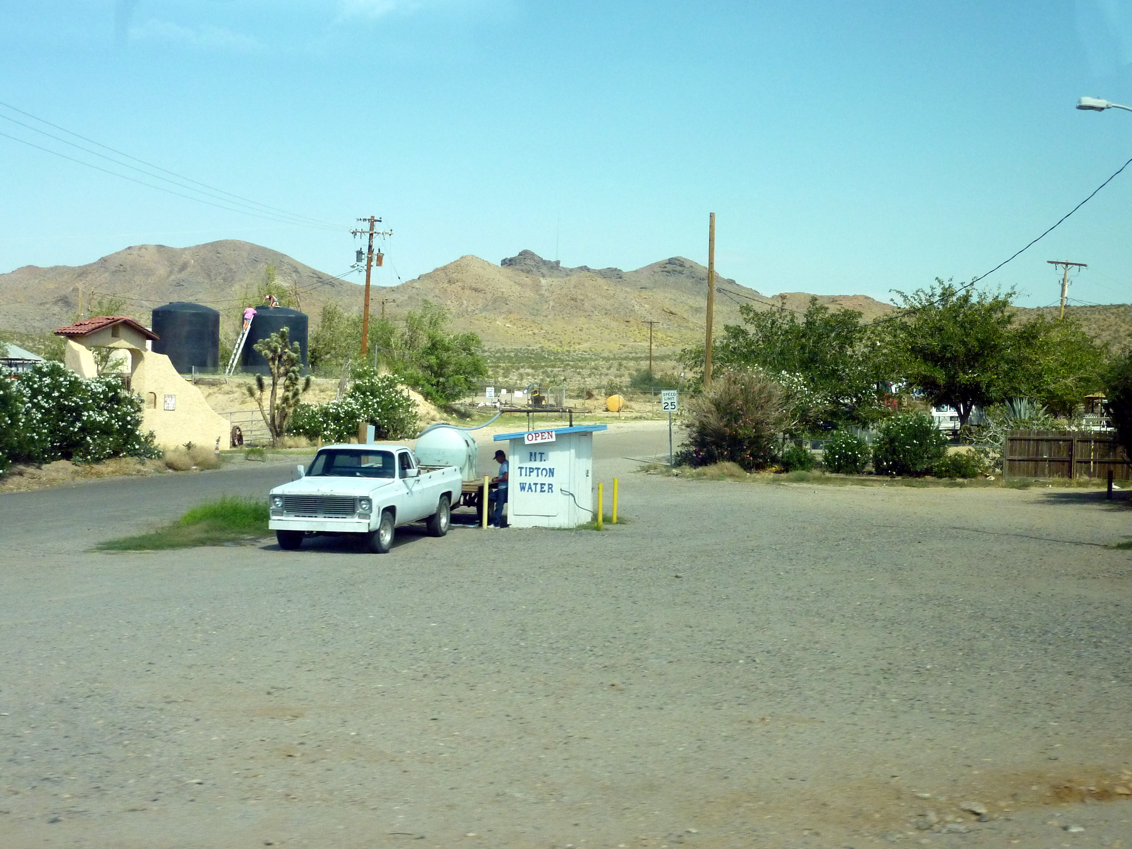 Row of propane tanks at a distribution site